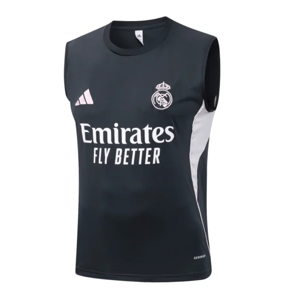 Camiseta Sin Mangas Real Madrid 2025 2026 Gris Marino Real Madrid Camiseta 2025 2026 Gris - Camiseta Real Madrid | 7camisetas