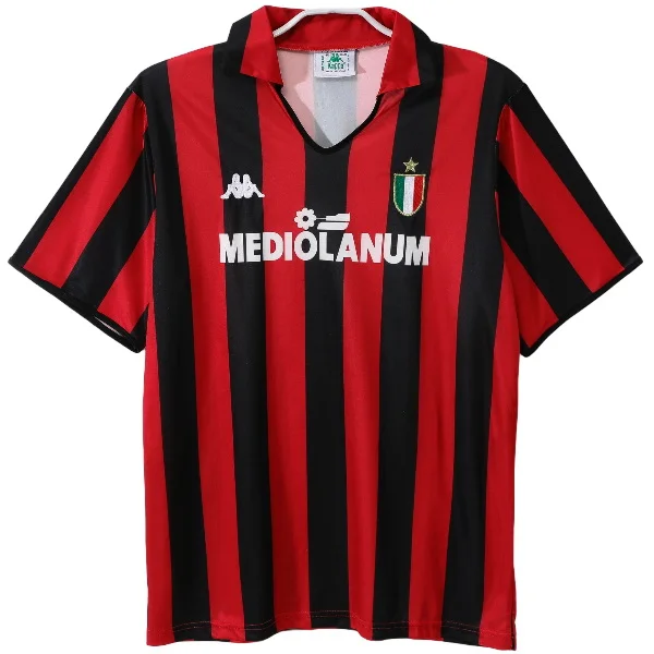 Casa Camiseta AC Milan Retro 1988 1989 Rojo AC Milan Camiseta Casa Roja - Camiseta Ac Milan | 7camisetas