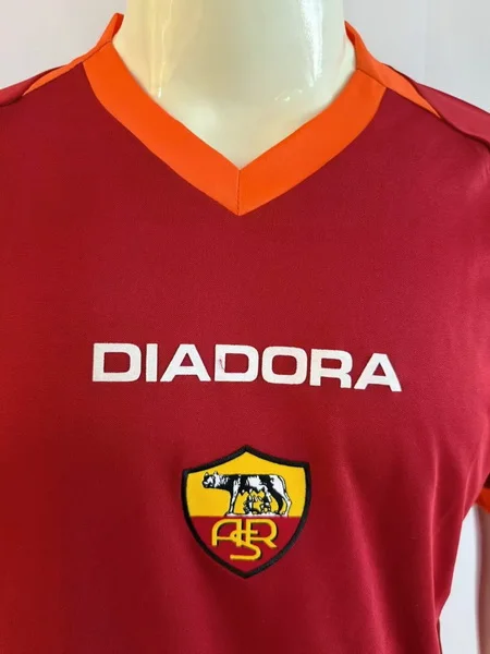 AS Roma Camiseta 2006 2007 Casa Roja - Camiseta As Roma | 7camisetas