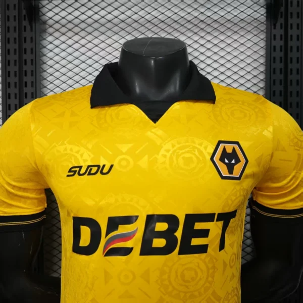 Wolves FC Camiseta Edición Jugadores 2025 2026 Casa Amarilla | 7camisetas