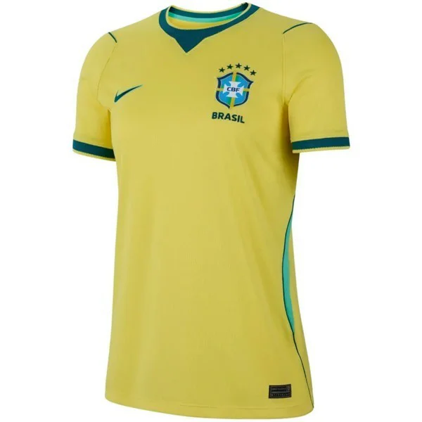 Casa Camiseta Mujer Brasil 2026 I Amarillo Brasil Mujer Camiseta 2026 Casa Amarilla - Camiseta Brasil Mujer | 7camisetas