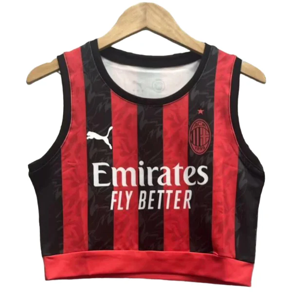 Casa Camiseta Sin Mangas Mujer AC Milan 2025 2026 Rojo AC Milan Mujer Camiseta 2025 2026 Casa Roja - Camiseta Ac Milan Mujer | 7camisetas