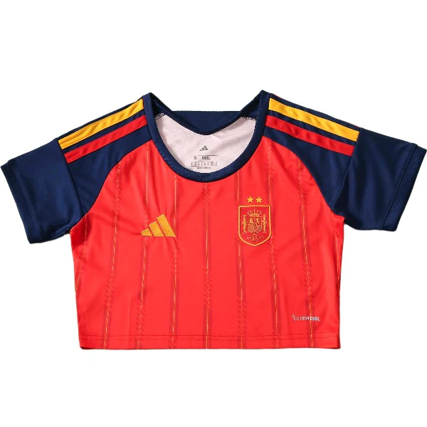 Casa Camiseta Sin Mangas Mujer España 2 Estrellas 2026 Rojo España Mujer Camiseta 2026 Casa Roja - Camiseta España Mujer Blanca | 7camisetas