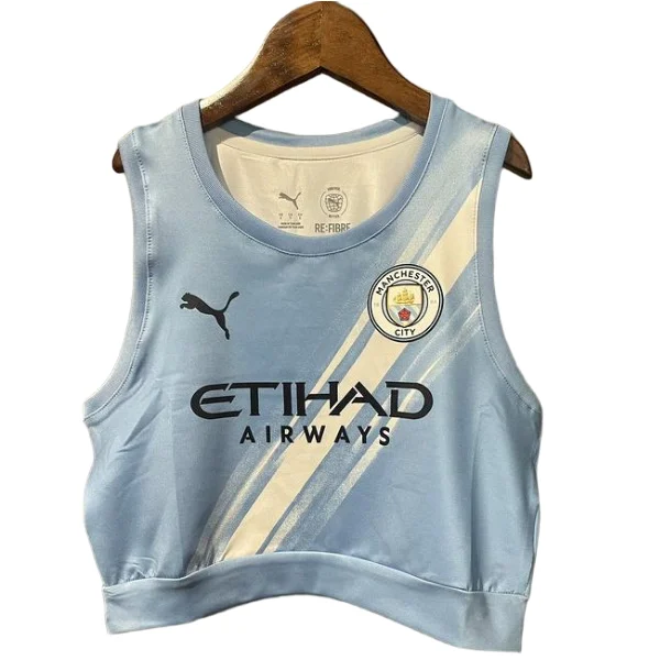 Casa Camiseta Sin Mangas Mujer Manchester City 2025 2026 Azul Manchester City Mujer Camiseta 2025 2026 Casa Azul - Camiseta Manchester City Mujer | 7camisetas
