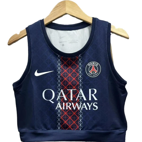 Casa Camiseta Sin Mangas Mujer Paris Saint Germain 2025 2026 Azul Paris Saint Germain Mujer Camiseta 2025 2026 Casa Azul - Camiseta Paris Saint Germain Mujer | 7camisetas