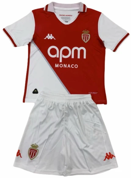 AS Monaco Conjunto 2024 2025 Casa Rojo - AS Monaco Barata | 7camisetas