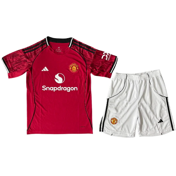 Manchester United Conjunto 2025 2026 Casa Rojo - Manchester United Barata | 7camisetas