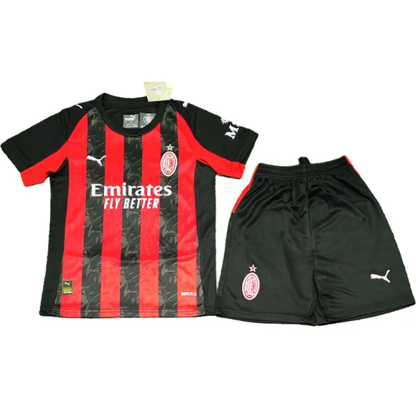 AC Milan Niños Conjunto 2025 2026 Casa Rojo - Tuta AC Milan Niños | 7camisetas