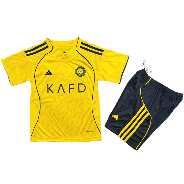 Al-Nassr FC Niños Conjunto 2025 2026 Casa Amarillo - Tuta Al-Nassr FC Niños | 7camisetas