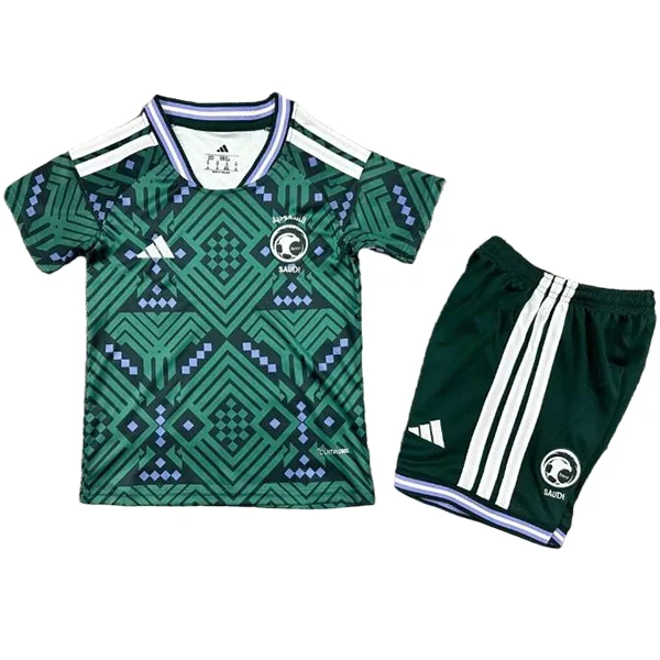 Arabia Saudita Niños Conjunto 2026 Casa Verde - Arabia Saudita Niños Barata | 7camisetas