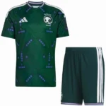 Arabia Saudita Niños Conjunto 2026 Casa Verde - Arabia Saudita Niños Barata | 7camisetas