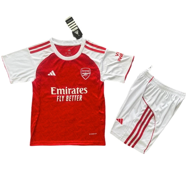 Arsenal Niños Conjunto 2025 2026 Casa Rojo - Equipacion Arsenal Niños | 7camisetas