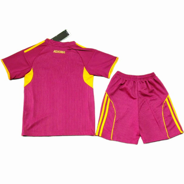 AS Roma Niños Conjunto 2025 2026 Casa Rojo - Tuta AS Roma Niños | 7camisetas