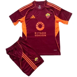 AS Roma Niños Conjunto 2025 2026 Casa Rojo - Tuta AS Roma Niños | 7camisetas