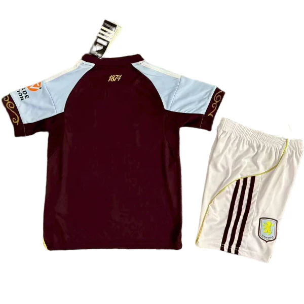 Aston Villa Niños Conjunto 2025 2026 Casa Rojo - Tuta Aston Villa Niños | 7camisetas
