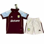 Aston Villa Niños Conjunto 2025 2026 Casa Rojo - Tuta Aston Villa Niños | 7camisetas