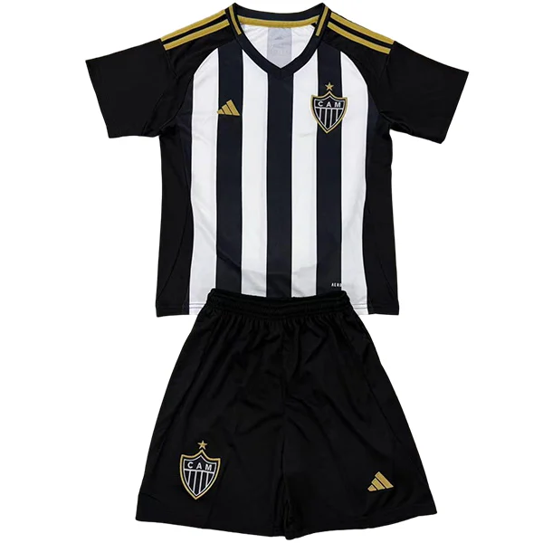 Atlético Mineiro Niños Conjunto 2025 2026 Casa Negro - Tuta Atlético Mineiro Niños | 7camisetas
