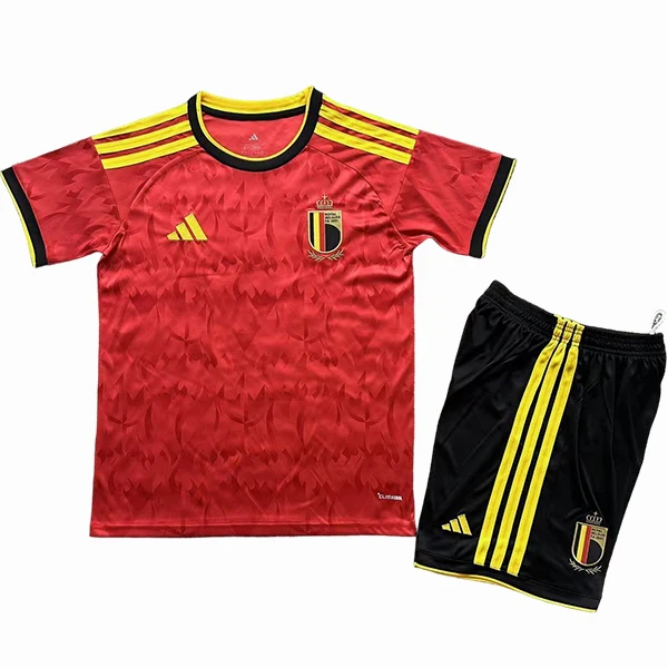 Bélgica Niños Conjunto 2026 Casa Rojo - Tuta Bélgica Niños | 7camisetas