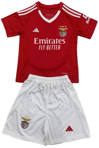 SL Benfica Niños Conjunto 2024 2025 Casa Rojo - Tuta SL Benfica Niños | 7camisetas
