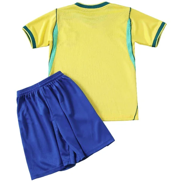 Brasil Niños Conjunto 2026 Casa Amarillo - Equipacion Brasil Niños | 7camisetas