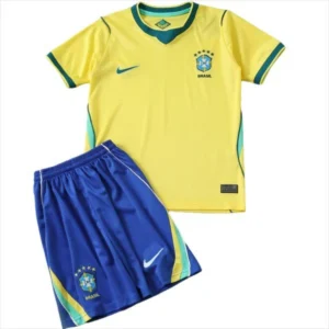Brasil Niños Conjunto 2026 Casa Amarillo - Equipacion Brasil Niños | 7camisetas
