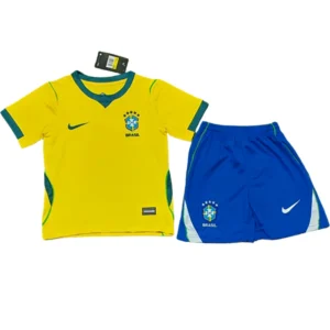 Brasil Niños Conjunto 2026 Casa Amarillo - Equipacion Brasil Niños | 7camisetas