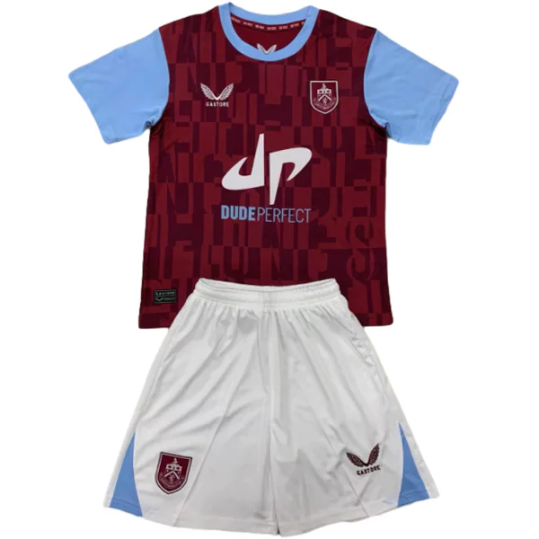Burnley FC Niños Conjunto 2024 2025 Casa Rojo - Tuta Burnley FC Niños | 7camisetas