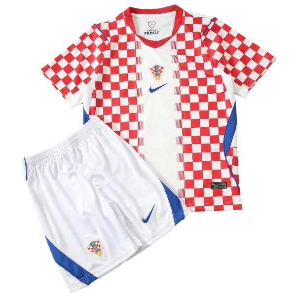 Croacia Niños Conjunto 2026 Casa Rojo - Croacia Niños Barata | 7camisetas