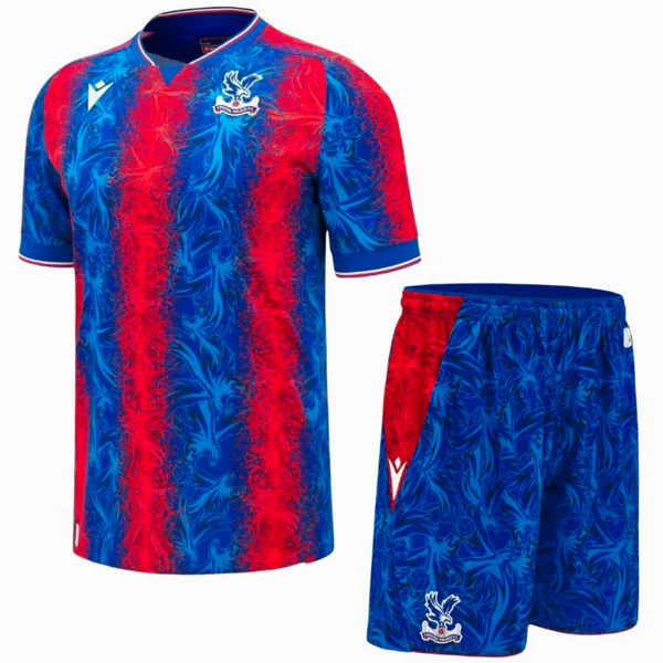Casa Conjunto De Niños Crystal Palace 2024 2025 Rojo I Azul Crystal Palace Niños Conjunto 2024 2025 Casa Rojo - Tuta Crystal Palace Niños | 7camisetas