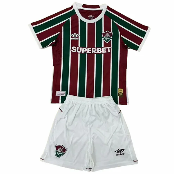 Fluminense Niños Conjunto 2025 2026 Casa Rojo - Tuta Fluminense Niños | 7camisetas