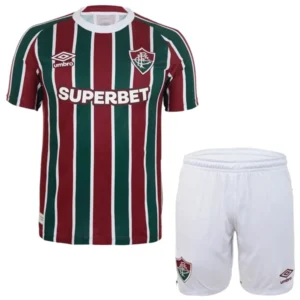 Fluminense Niños Conjunto 2025 2026 Casa Rojo - Tuta Fluminense Niños | 7camisetas