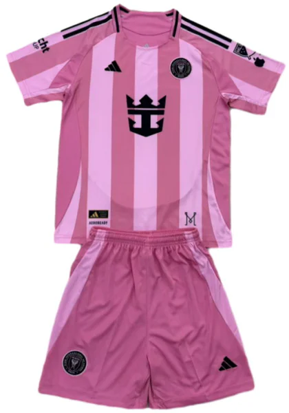 Inter Miami Niños Conjunto 2025 2026 Casa Rosa - Equipacion Inter Miami Niños | 7camisetas