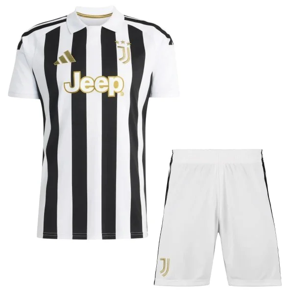 Casa Conjunto De Niños Juventus 2026 2027 Blanco I Negro Juventus Niños Conjunto 2026 2027 Casa Blanco - Equipación Juventus Niños | 7camisetas