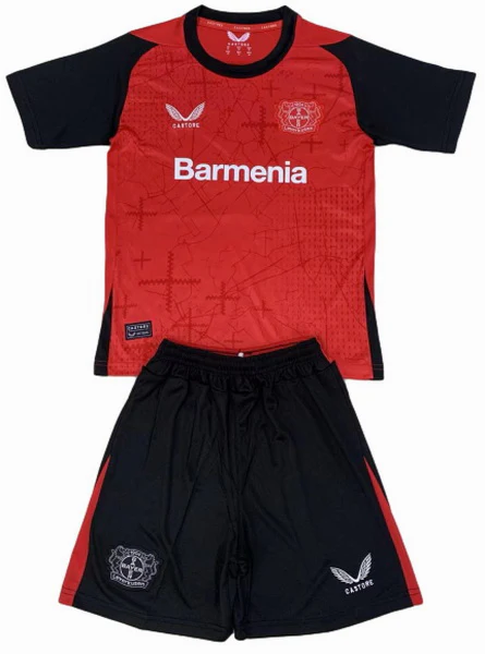 Bayer 04 Leverkusen Niños Conjunto 2024 2025 Casa Rojo - Tuta Bayer 04 Leverkusen Niños | 7camisetas