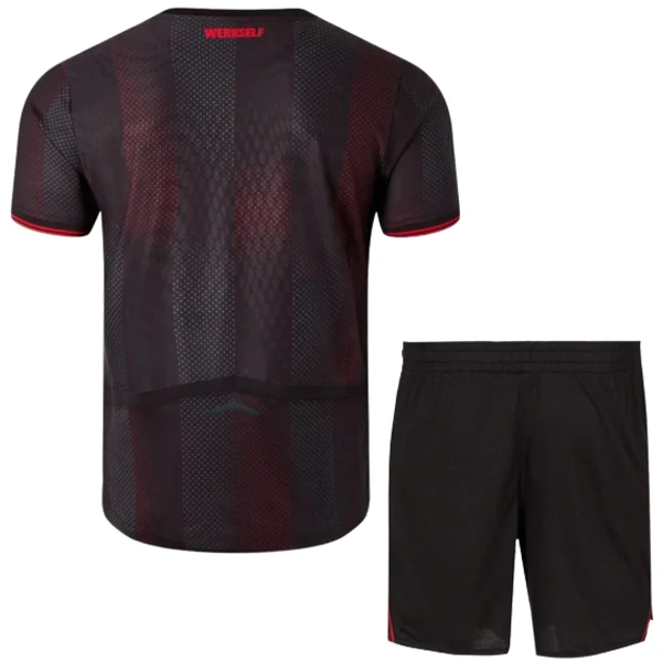 Bayer 04 Leverkusen Niños Conjunto 2025 2026 Casa Negro - Bayer 04 Leverkusen Niños Barata | 7camisetas