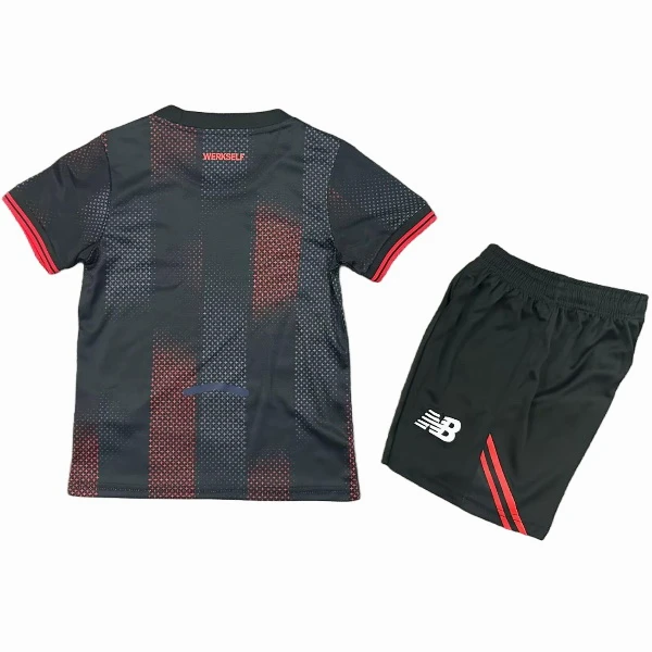 Bayer 04 Leverkusen Niños Conjunto 2025 2026 Casa Negro - Tuta Bayer 04 Leverkusen Niños | 7camisetas