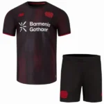 Bayer 04 Leverkusen Niños Conjunto 2025 2026 Casa Negro - Bayer 04 Leverkusen Niños Barata | 7camisetas