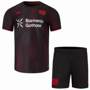 Bayer 04 Leverkusen Niños Conjunto 2025 2026 Casa Negro - Bayer 04 Leverkusen Niños Barata | 7camisetas