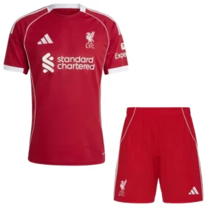 Liverpool Niños Conjunto 2025 2026 Casa Rojo - Equipacion Liverpool Niños | 7camisetas
