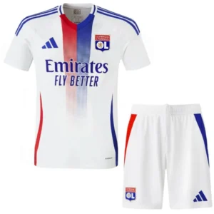 Lyon Niños Conjunto 2024 2025 Casa Blanco - Tuta Lyon Niños | 7camisetas