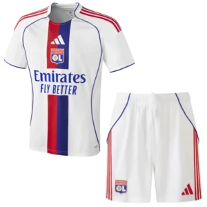 Lyon Niños Conjunto 2025 2026 Casa Blanco - Tuta Lyon Niños | 7camisetas