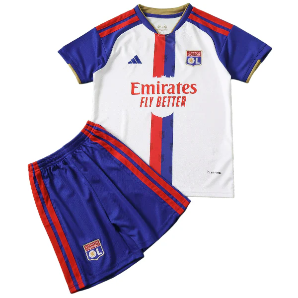 Lyon Niños Conjunto 2026 2027 Casa Blanco - Lyon Niños Barata | 7camisetas