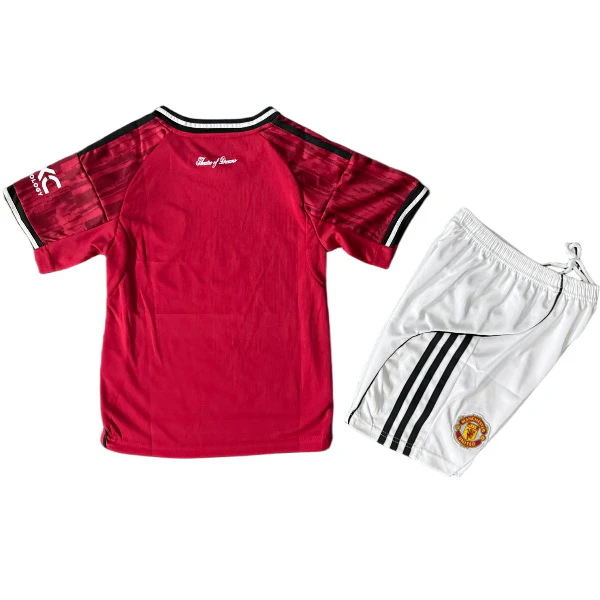 Manchester United Niños Conjunto 2025 2026 Casa Rojo - Manchester United Niños Economica | 7camisetas