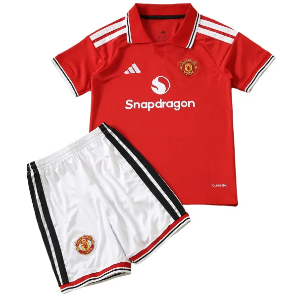 Manchester United Niños Conjunto 2026 2027 Casa Rojo - Manchester United Niños Barata | 7camisetas