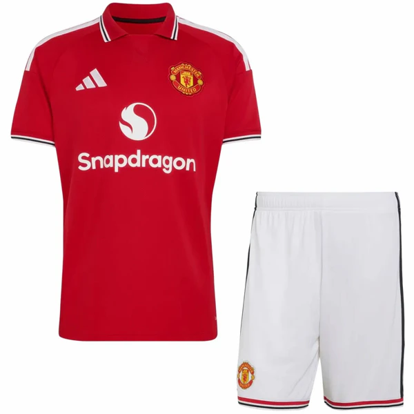 Casa Conjunto De Niños Manchester United 2026 2027 Rojo Manchester United Niños Conjunto 2026 2027 Casa Rojo - Manchester United Niños Barata | 7camisetas