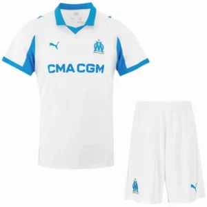 Marsella Niños Conjunto 2025 2026 Casa Blanco - Tuta Marsella Niños | 7camisetas