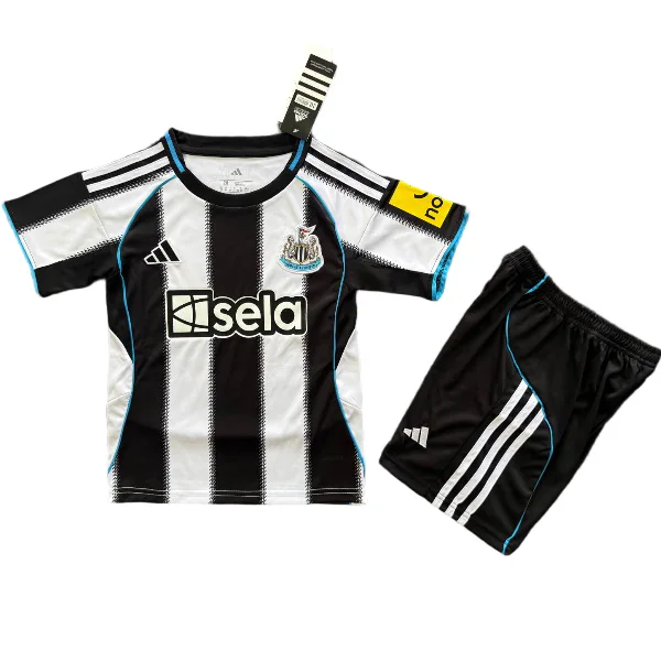 Newcastle United Niños Conjunto 2025 2026 Casa Negro - Tuta Newcastle United Niños | 7camisetas