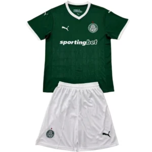 SE Palmeiras Niños Conjunto 2025 2026 Casa Verde - Tuta SE Palmeiras Niños | 7camisetas