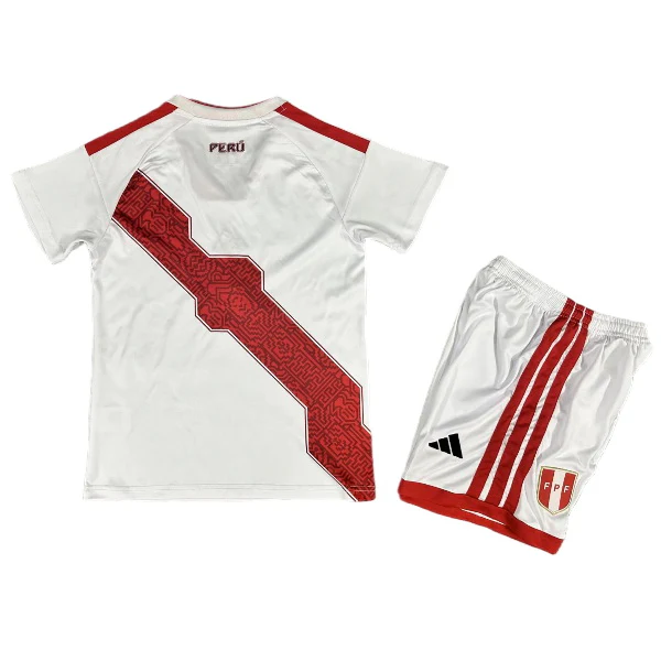 Perú Niños Conjunto 2026 Casa Blanco - Perú Niños Barata | 7camisetas