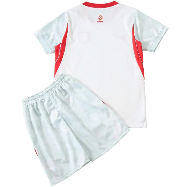 Polonia Niños Conjunto 2026 Casa Blanco - Polonia Niños Barata | 7camisetas